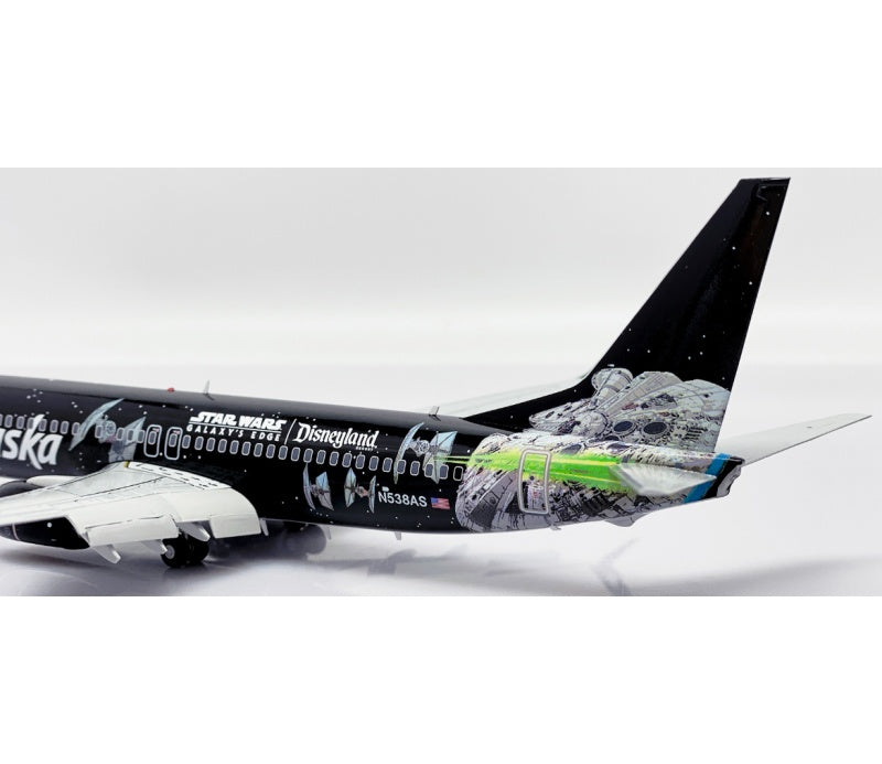 JC Wings 1:200 Alaska Airlines B737-800 N538AS Flaps down DIECAST Model