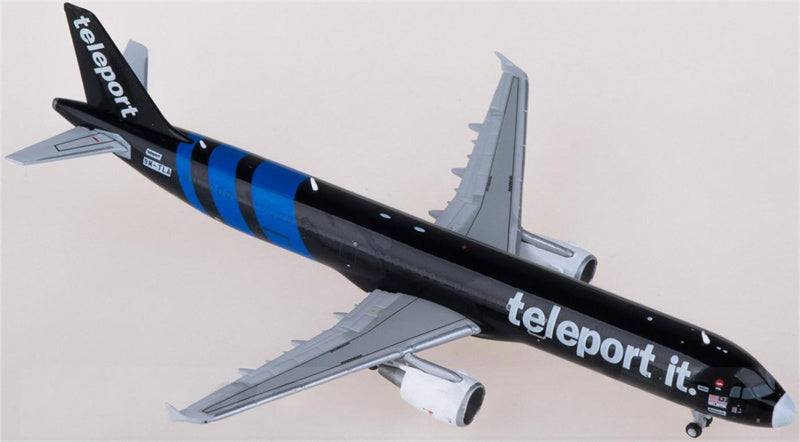 JC Wings AirAsia Airbus A321P2F 9M-TLA teleport it 1:400 Diecast Model view 3