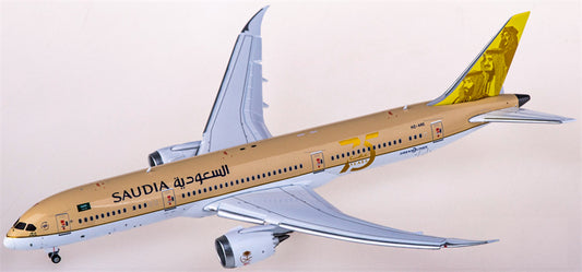JC Wings Saudia Boeing 787-9 HZ-ARE Flaps Down 1:400 Diecast Model view 1