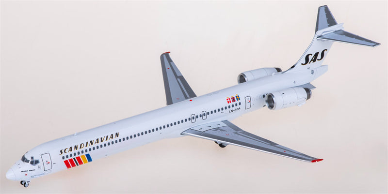 JC Wings SAS for Scandinavian Airlines MD-90 LN-ROA 1:200 Airplane Pre-built Airliner Model Display