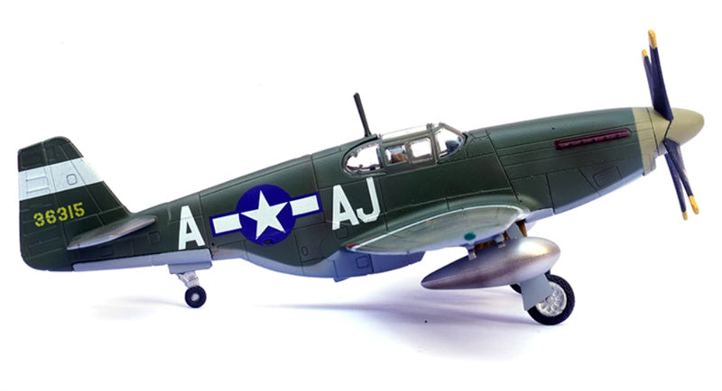 FLOZ US P-51B Mustang fighter jet DINGHAO 365 Air Squadron 1:72 Aircraft Pre-built Model