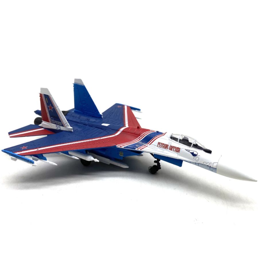 FLOZ Russian Warriors Performance Team Super Flanker SU-35 #55 Performance Aircraft 1:100 Aircraft Pre-built Model