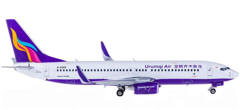 Phoenix Urumqi Air for Boeing 737-800 B-6268 1:400 Airplane Pre-built  Airliner Model Display