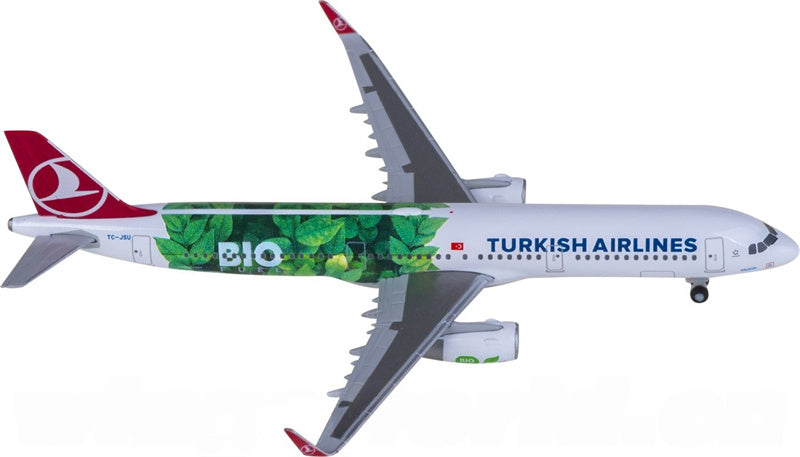 Herpa Turkish Airlines Airbus A321 TC-JSU 1:500 Aircraft Pre-built  Airliner Model Display