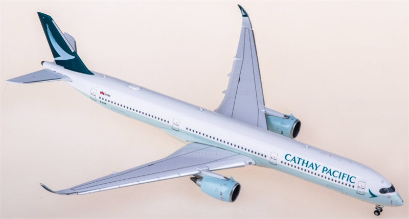 JC Wings Cathay Pacific Airbus A350-1000XWB B-LXN Flaps down 1:400 Diecast Model view 1