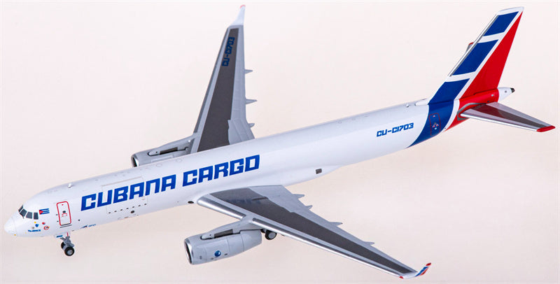 NG Models Cubana Cargo for Tupolev TU-204-100SE CU-C1703 1:400 Airplane Pre-built  Airliner Model Display