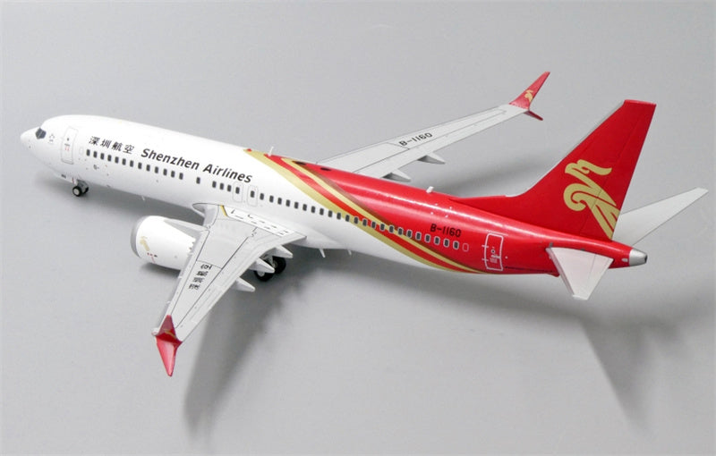 JC Wings Shenzhen Airlines Boeing 737 MAX 8 B-1160 1:200 Diecast Model view 2