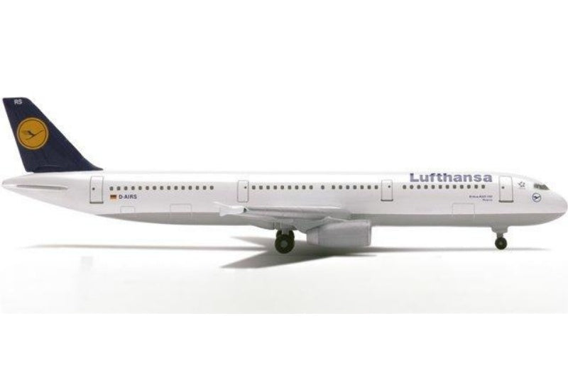 Herpa Lufthansa Airbus A321-100 D-AISG 1:500 Aircraft Pre-built  Airliner Model Display