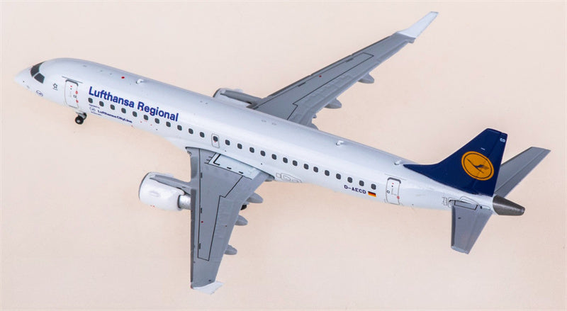 JC Wings 1:400 Lufthansa Embraer ERJ-190LR D-AECD Model