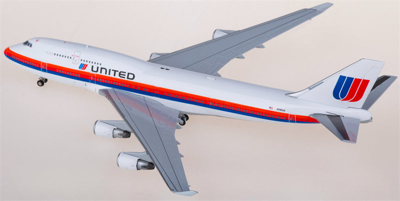 JC Wings United Airlines Boeing 747-400 N185UA 1:400 Diecast Model view 4
