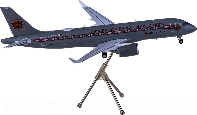 Geminijets Air Canada for Airbus A220-300 C-GNBN 1:200 Airplane Pre-built  Airliner Model Display