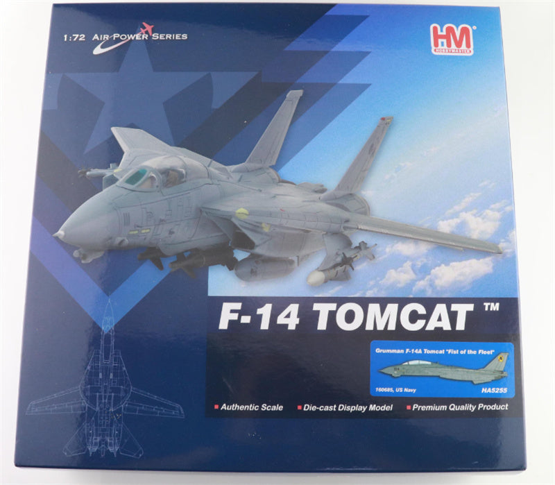 HOBBY MASTER F-14A Tomcat Fist of the Fleet 160685 US Navy 1:72 Aircraft Pre-built Model