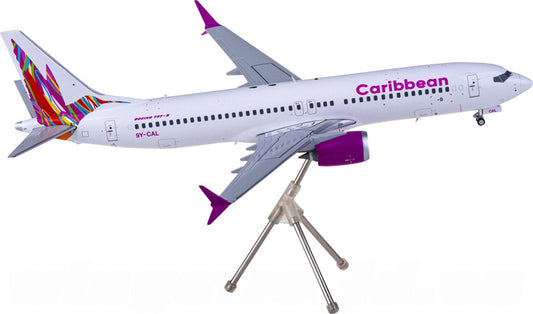 Geminijets Caribbean Airlines Boeing 737 MAX 8 9Y-CAL 1:200 Diecast Model view 1