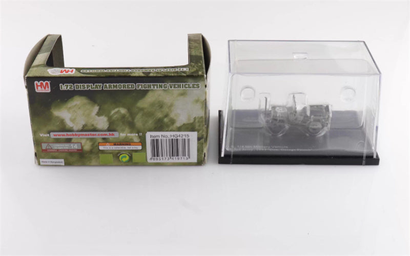 HOBBY MASTER US 1/4 ton Military Vehicle US 3rd Army 1945 Gen. George Patton 1:72 Tank Pre-built Model