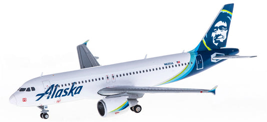 Geminijets Alaska Airlines Airbus A320 N625VA 1:400 Diecast Model view 1