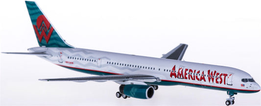 NG Models America West Airlines for Boeing 757-200 N913AW 1:400 Airplane Pre-built  Airliner Model Display