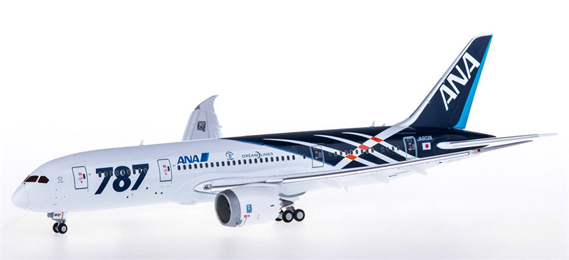 JC Wings ANA Boeing 787-8 JA802A Flaps Down 1:400 Diecast Model view 1