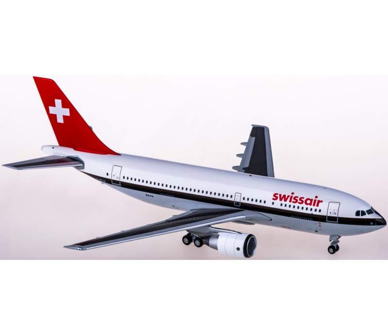 JC Wings Swiss Air / Lufthansa Dual-sided Livery Airbus A310-200 F-WZLH 1:200 Aircraft Pre-built  Airliner Model Display