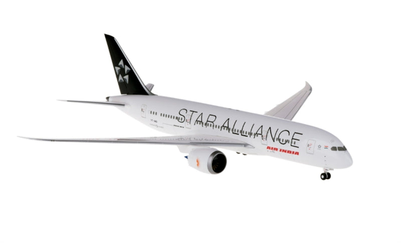 for Hogan Air India Boeing 787-8 VT-ANU Star Alliance Ground Version 1:200 Kit Model view 1