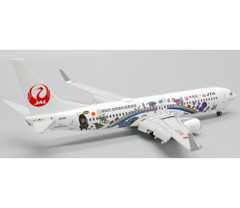 JC Wings 1:200 Japan TransOcean Air B737-800 JA11RK Flaps down DIECAST Model