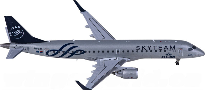 JC Wings KLM for Embraer ERJ-190 PH-EZX Skyteam 1:400 Airplane Pre-built  Airliner Model Display