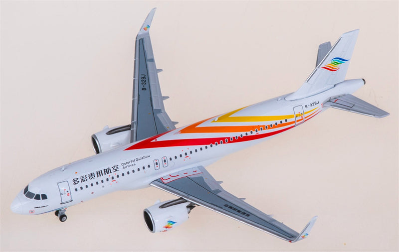 NG Models Colorful Guizhou Airlines Airbus A320neo B-329J 1:400 Airplane Pre-built  Airliner Model Display