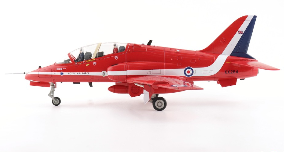 HOBBY MASTER RAF Hawk T.1A Red Arrows 1:48 Model 1989  Silver Jubilee Celebration XX264