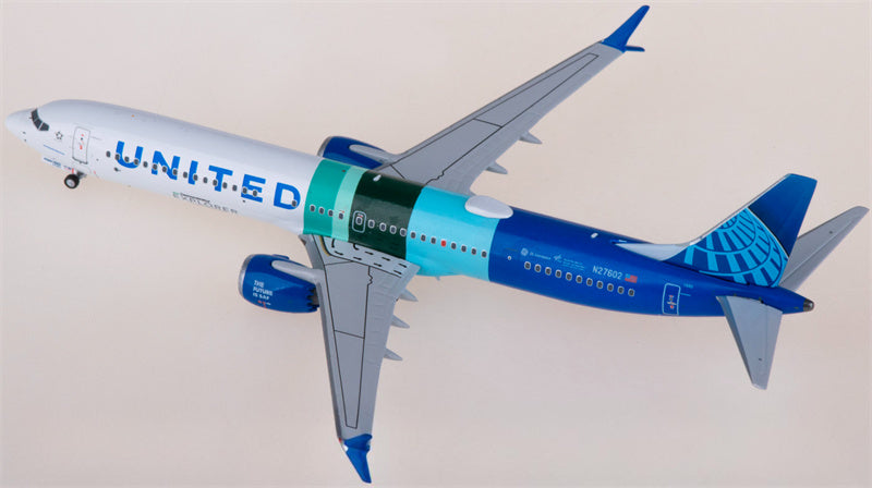 NG Models United Airlines Boeing 737 MAX 10 N27602 1:400 Diecast Model view 4