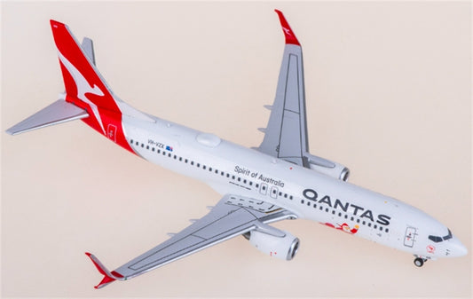 Panda Model Qantas Airways for Boeing 737-800 VH-VZX 1:400 Aircraft Pre-built  Airliner Model Display
