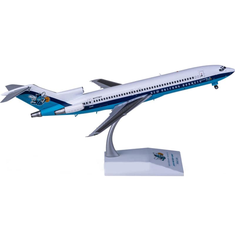 JC Wings New Orleans Pelicans Boeing 727-200 N777KY 1:200 Aircraft Pre-built  Airliner Model Display
