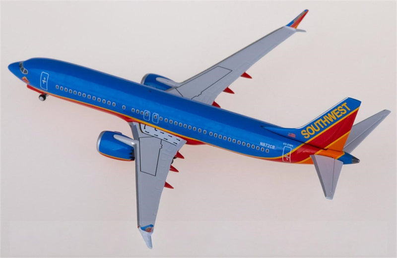 NG Models Southwest Airlines Boeing 737 MAX 8 N872CB 1:400 Diecast Model view 4