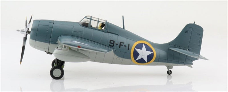 HOBBY MASTER F4F-4 Wildcat "Operation Torch" Lt. DCdr. John Raby, VF-9, USS Ranger, Nov 1942 1/48 Aircraft Pre-built Model