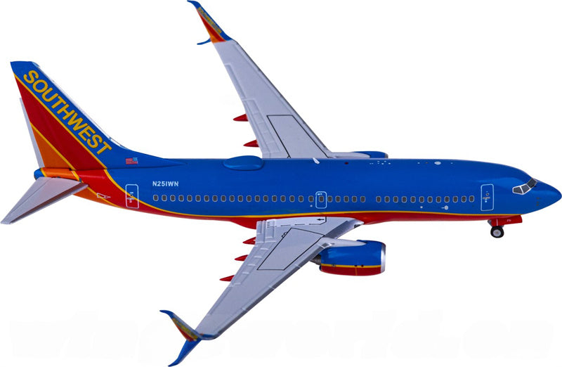 NG Models Southwest Airlines Boeing 737-700 N251WN 1:400 Diecast Model view 3