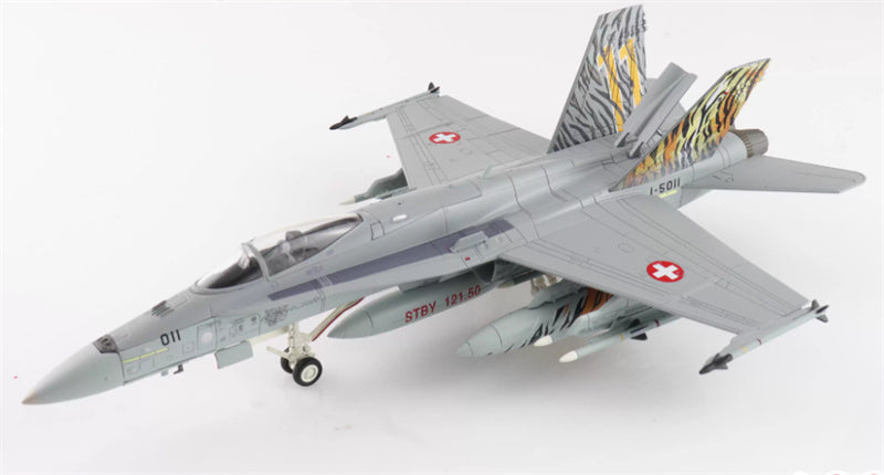 HOBBY MASTER F/A-18C Swiss AF 2003 Tiger Meet J-5011 Staffel 11 Swiss Air Force 1:72 Aircraft Pre-built Model