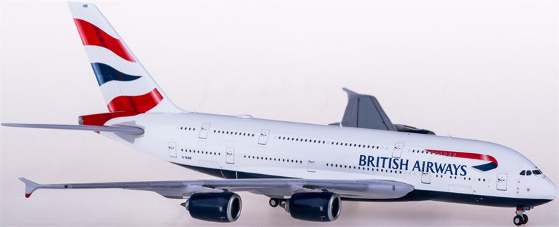 Geminijets British Airways for Airbus A380 G-XLED 1:400 Airplane Pre-built  Airliner Model Display