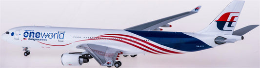 NG Models Malaysia Airlines for Airbus A330-300 9M-MTE member of oneworld 1:400 Airplane Pre-built  Airliner Model Display