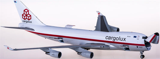 JC Wings Cargolux Boeing 747-400F LX-NCL Interactive Series 1:200 Diecast Model view 1