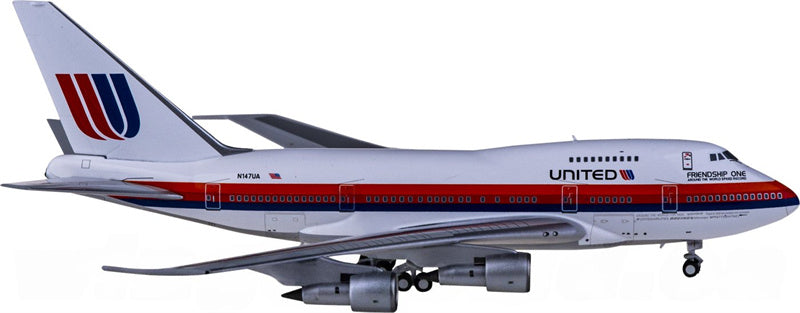 NG Models United Airlines Boeing 747SP N147UA 1:400 Diecast Model view 3