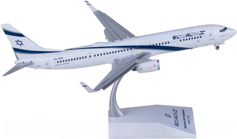 JC Wings EL AL Israel Airlines Boeing 737-900ER 4X-EHH Flaps Down 1:200 Diecast Model view 2