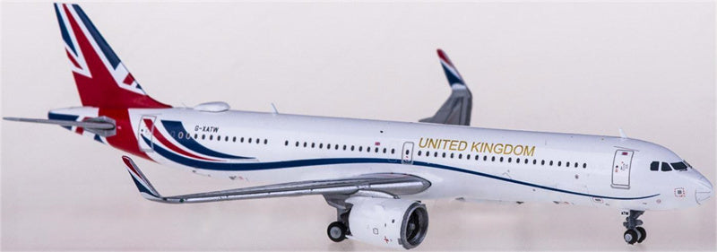 Geminijets RAF Airbus A321neo G-XATW 1:400 Airplan Diecast Model view 1