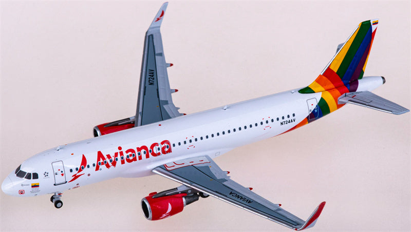 NG Models Avianca Airbus A320 N724AV 1:400 Diecast Model view 2