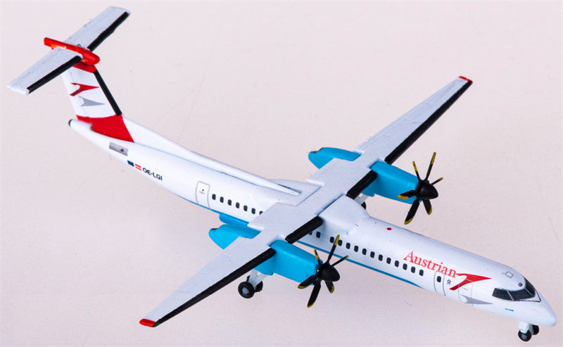 Herpa Austrian Airlines for Bombardier for Dash 8 Q400 OE-LGI Pfiat Di, Dash! 1:500 Airplane Pre-built  Airliner Model Display