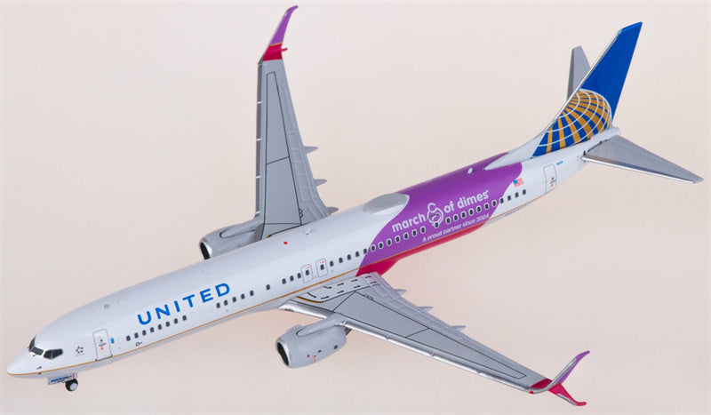 NG Models United Airlines Boeing 737-900ER N66848 1:400 Diecast Model view 1