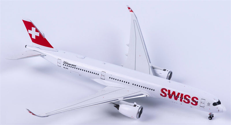 NG Models Swiss Airbus A350-900 HB-IFB regular version 1:400 Diecast Model view 1