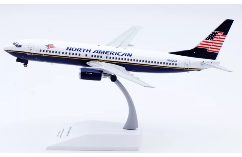 JC Wings 1:200 North American Airlines B737-800 N802NA Standard Edition DIECAST Model