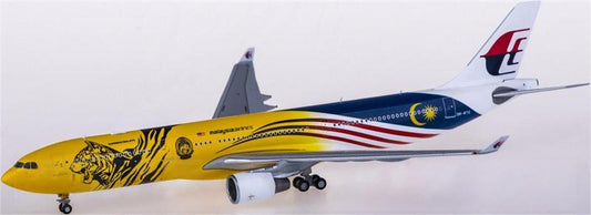 JC Wings Malaysia Airlines Airbus A330-300 9M-MTG Tiger Painting 1:400 Diecast Model view 1