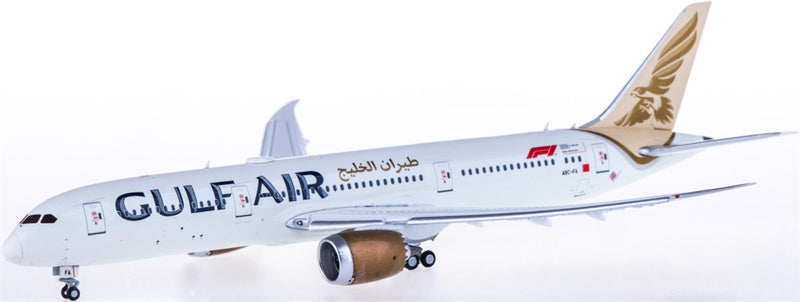 JC Wings Gulf Air Boeing 787-9 A9C-FA Flaps Down 1:400 Diecast Model view 3