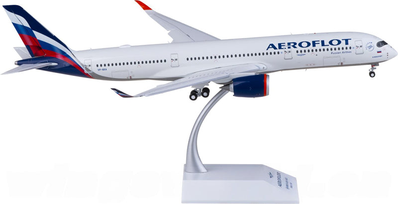 JC Wings Aeroflot Airbus A350-900XWB VP-BXA Flaps Down 1:200 Diecast Model view 2