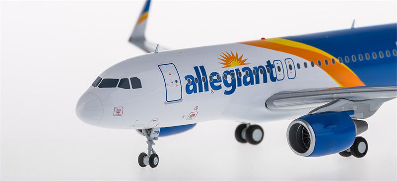 Geminijets Allegiant for Airbus A319 N319NV 1:200 Airplane Pre-built  Airliner Model Display