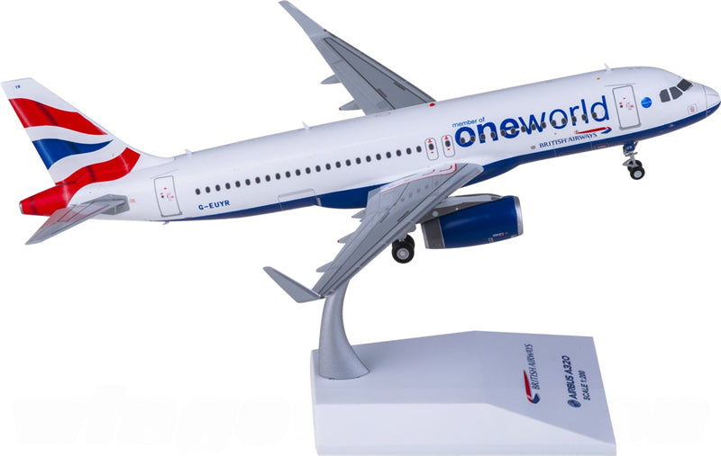 JC Wings British Airways Airbus A320 G-EUYR 1:200 Diecast Model view 1